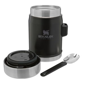 STANLEY KLASİK 0.40 LT SİYAH KAŞIKLI YEMEK TERMOSU