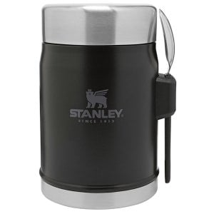 STANLEY KLASİK 0.40 LT SİYAH KAŞIKLI YEMEK TERMOSU