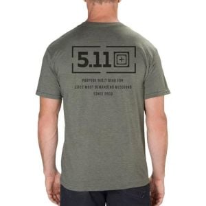 5.11 MISSION SS TEE MILITARY GREEN T-SHIRT