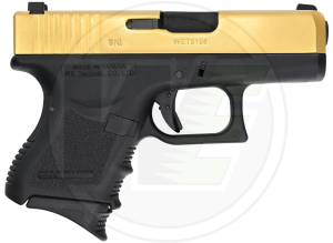 WE GLOCK 27 GEN3 TITANIUM GOLD BLOWBACK AIRSOFT TABANCA