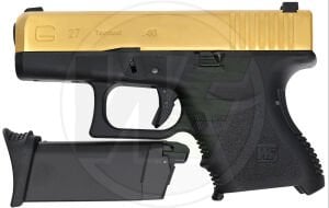 WE GLOCK 27 GEN3 TITANIUM GOLD BLOWBACK AIRSOFT TABANCA