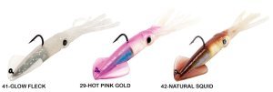 Lineaeffe FF Alive Squid 15.2 cm 22 gr İğne No:4/0 4 Adet Suni Yem 41-Glow Fleck