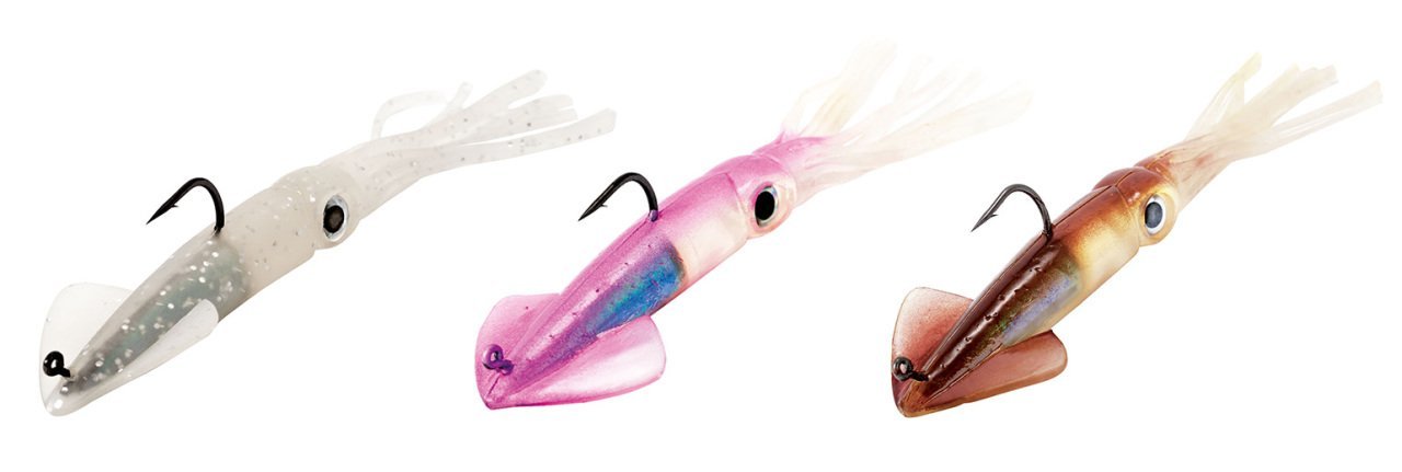 Lineaeffe FF Alive Squid 15.2 cm 22 gr İğne No:4/0 4 Adet Suni Yem 41-Glow Fleck