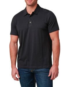 5.11 ARCHER SLEEVE POLO 2.0 BLACK T-SHIRT