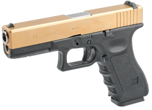 WE GLOCK 17 GEN3 TITANIUM GOLD BLOWBACK AIRSOFT TABANCA