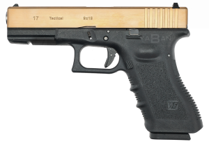 WE GLOCK 17 GEN3 TITANIUM GOLD BLOWBACK AIRSOFT TABANCA