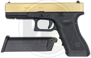 WE GLOCK 17 GEN3 TITANIUM GOLD BLOWBACK AIRSOFT TABANCA