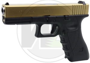WE GLOCK 17 GEN3 TITANIUM GOLD BLOWBACK AIRSOFT TABANCA