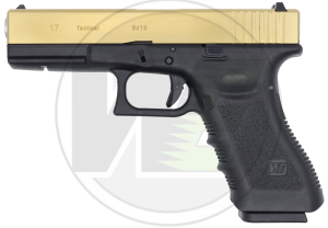 WE GLOCK 17 GEN3 TITANIUM GOLD BLOWBACK AIRSOFT TABANCA