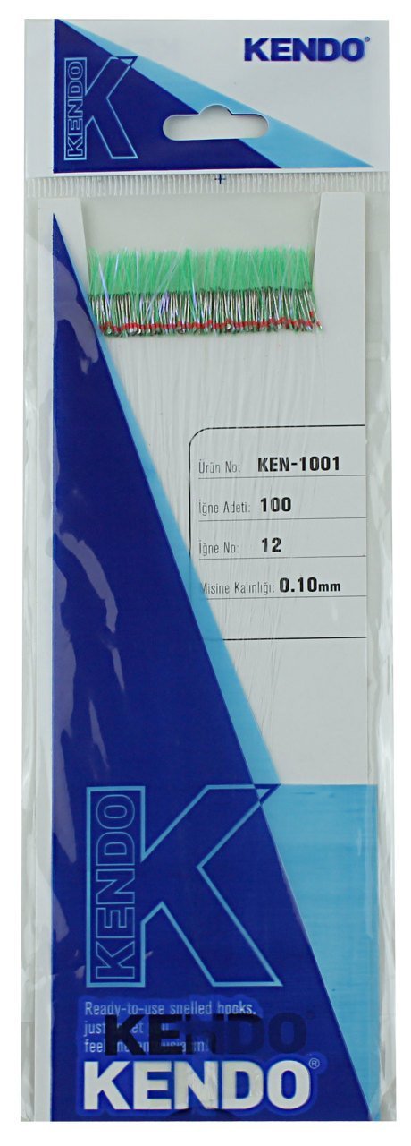 Kendo Özel Köstek 100 Adet İğne No:12 Yeşil Mor Sim