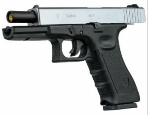 WE GLOCK 17 GEN3 SILVER BLOWBACK AIRSOFT TABANCA