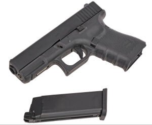 WE GLOCK 19 GEN4 BLACK BLOWBACK AIRSOFT TABANCA