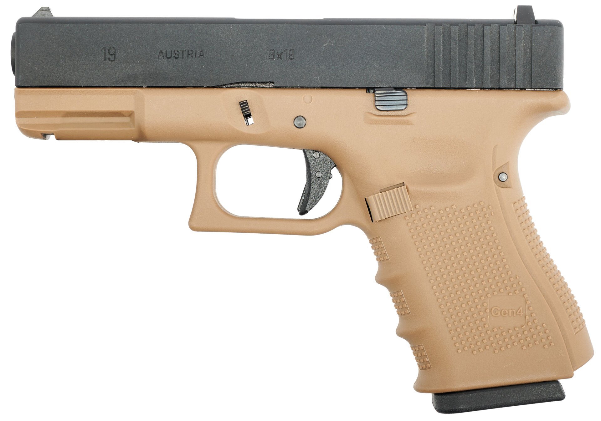 WE GLOCK 19 GEN4 TAN BLOWBACK AIRSOFT TABANCA