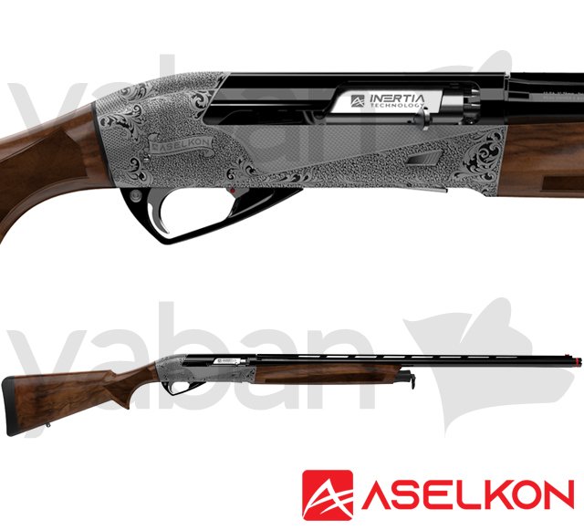 ASELKON INTER ELEGANT SILVER-BLACK YARI OTOMATİK AV TÜFEĞİ