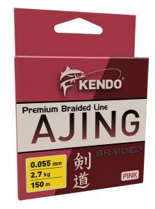 Kendo Ajing Premium Braided Line Pink 150m Örgü İp 0.055mm