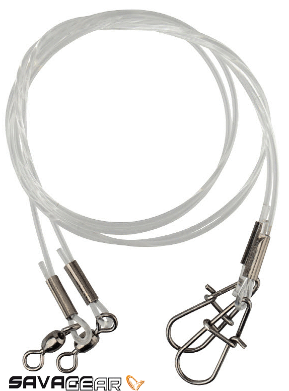 Savage gear Regenerator Trace 50 cm 1.0 mm 25 kg Swivel/Needle Snap 3 Adet