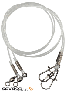 Savage gear Regenerator Trace 50 cm 1.0 mm 25 kg Swivel/Needle Snap 3 Adet