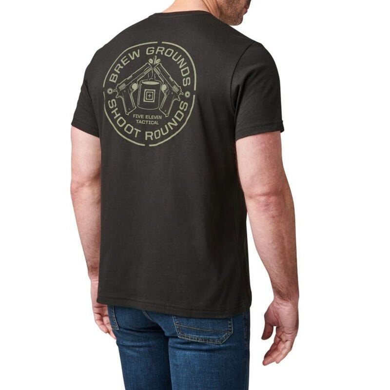 5.11 BREW GROUNDS TEE BLACK T-SHIRT