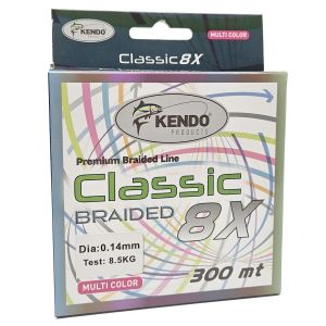 Kendo Classic 8X 300m Multicolor Örgü İp 0.16mm