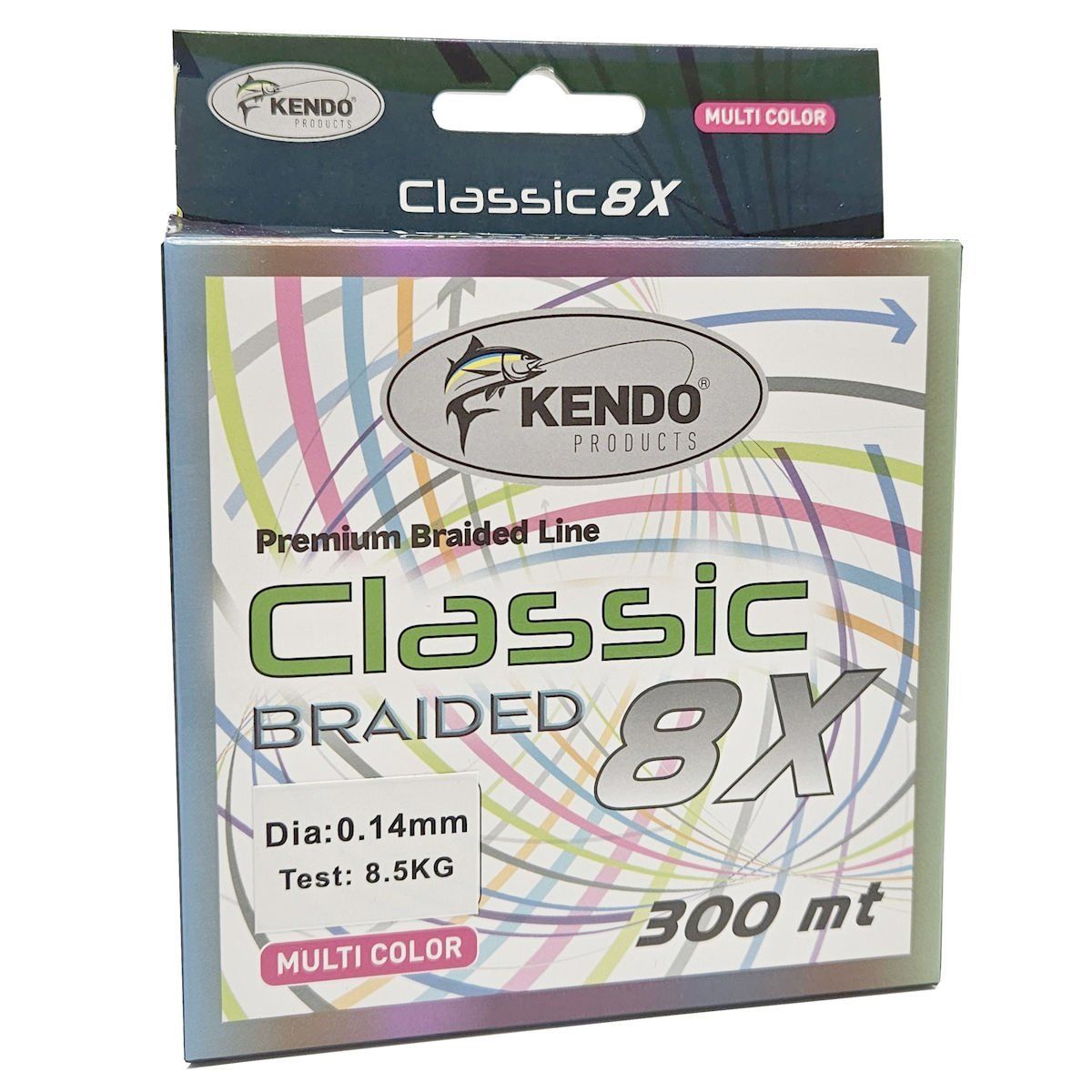 Kendo Classic 8X 300m Multicolor Örgü İp 0.18mm