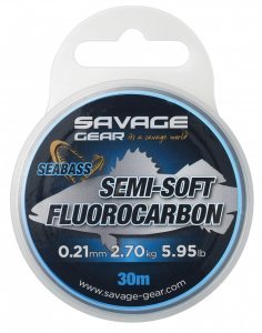 Savage Gear Semi-Soft Fluorocarbon Seabass 30 M Clear 0.25 MM 3.66 KG 8.06 LB