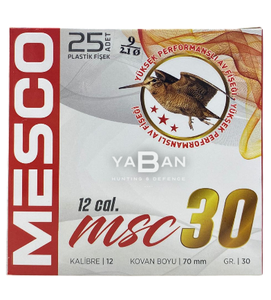 MESCO 30 GR BIOR TAPA AV FİŞEĞİ - 12 CAL.