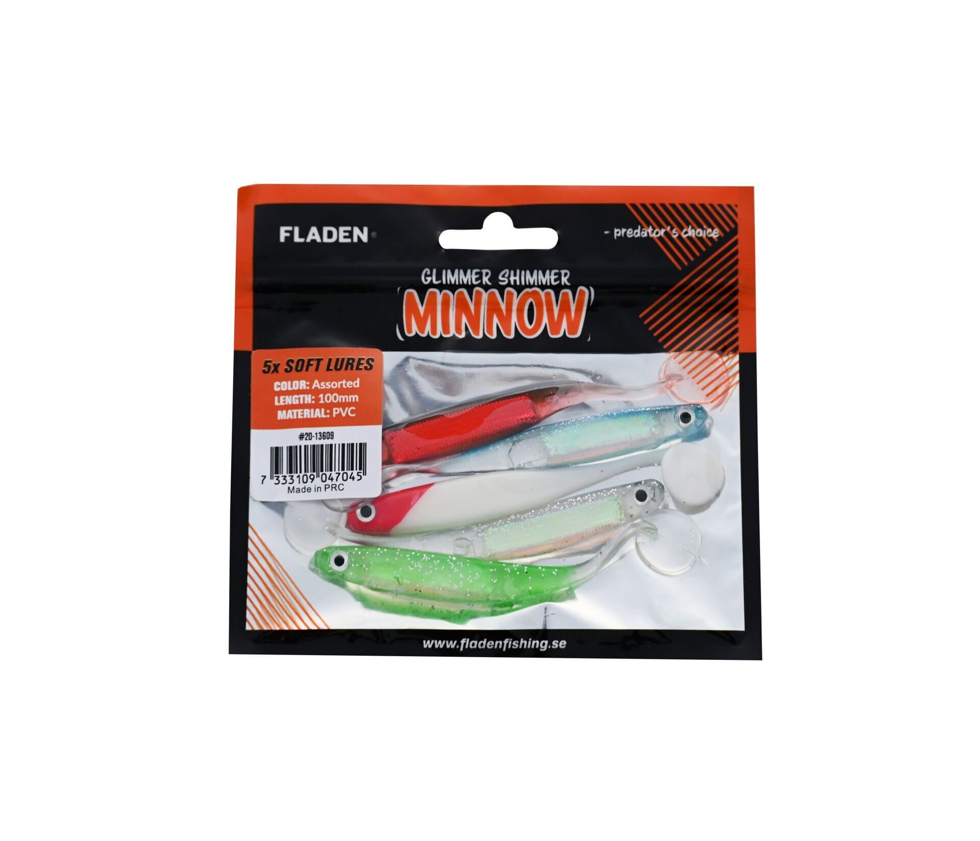 FLADEN GLIMMER SHIMMER MINNOW 10 CM 5P 09