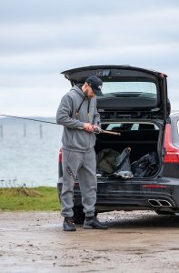 Savage Gear Classic Zip Grey Melange Hoodie  S