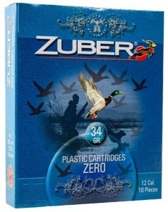 ZUBER ZERO 34 GR. 3/0 AV FİŞEĞİ - 12 CAL