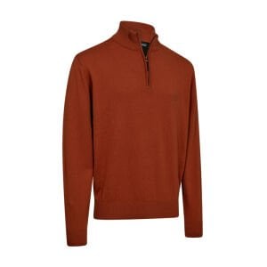 DEERHUNTER Harrington Fermuarlı Kahve Kazak 2XL