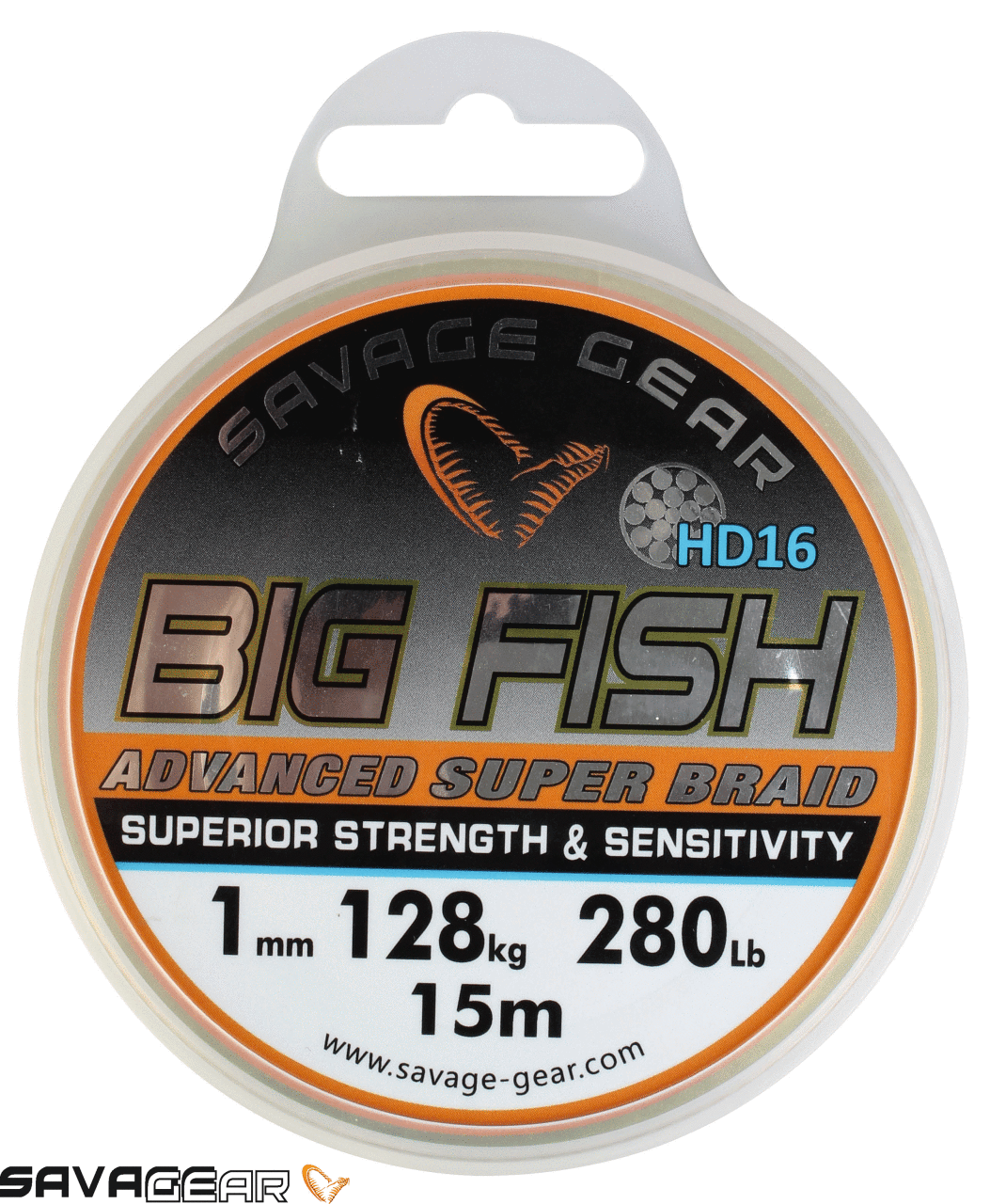 Savage gear Big Fish HD16 Braid 15 m 1 mm 280 lbs 128 kg Neutral