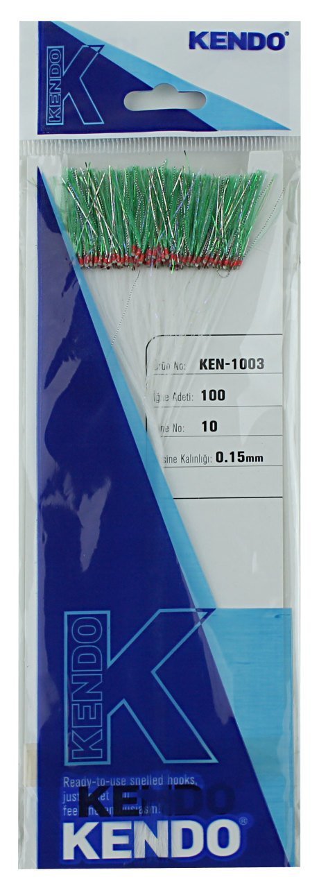 Kendo Özel Köstek 100 Adet İğne No:10 Yeşil Ördek İmitasyon
