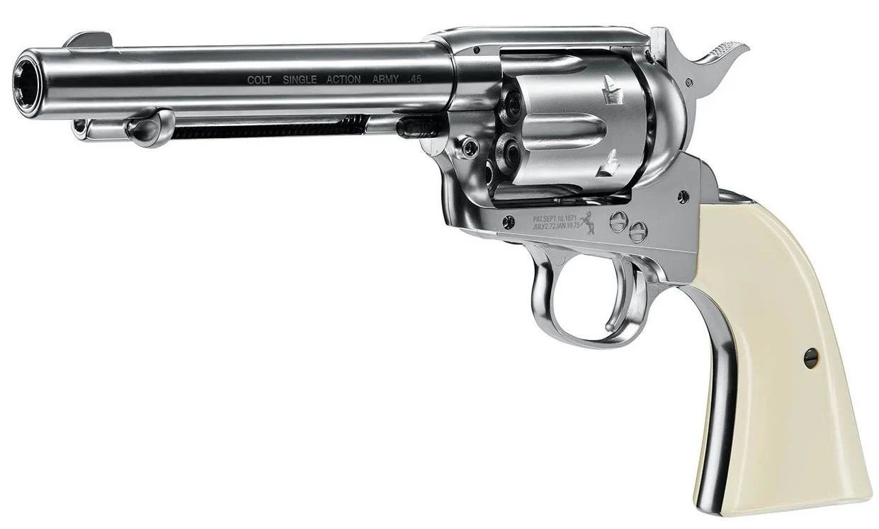 UMAREX COLT SAA .45-5,5'' NİKEL HAVALI TABANCA (PELLET)