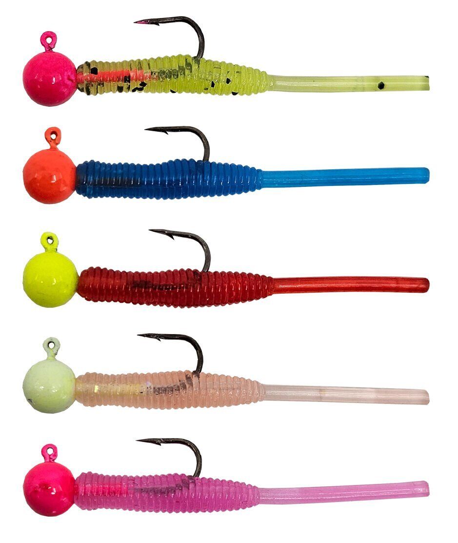 Kendo Hook Worm Jighead+Lrf Silikonu 1.5gr+4.5cm 5 Adet Head Pink+Pink