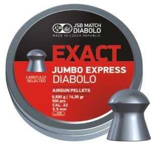 JSB EXACT JUMBO EXPRES DIABOLO 14.35 GRAIN 5,5 MM SAÇMA / 500 ADET