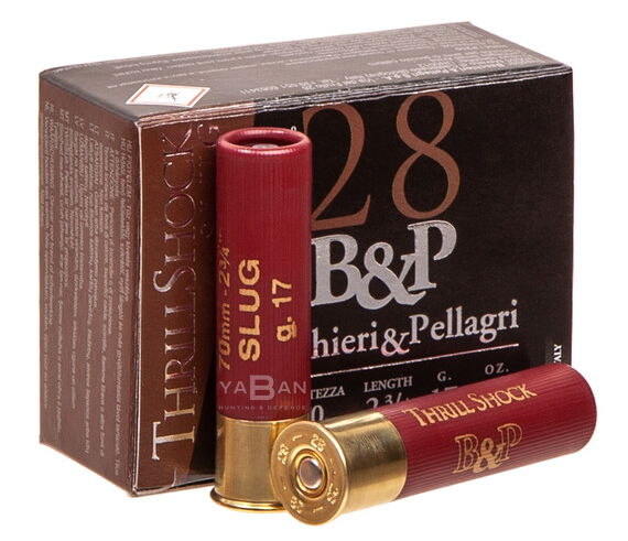 B&P THRILL SHOCK SLUG TEK KURŞUN - 28 CAL.