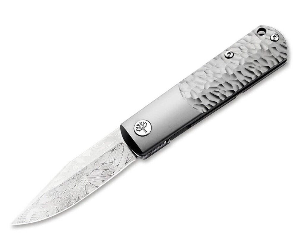 Böker Manufaktur BRLW Meteorite Damast Platinum Edition Çakı