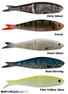 Savage gear LB Soft 4Play 8cm 4g Swim&Jerk 4+1 Adet Pearl Silver