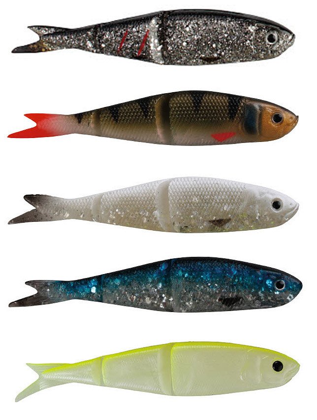 Savage gear LB Soft 4Play 8cm 4g Swim&Jerk 4+1 Adet Pearl Silver