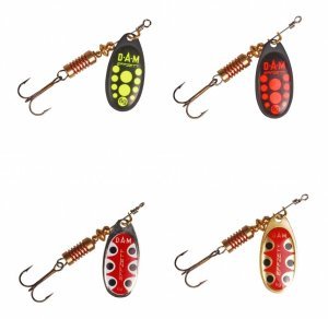 Dam Effzett Standard Spinner 3 gr #1 Kaşık Black Red