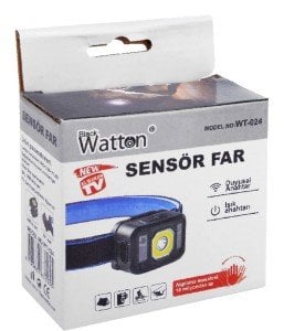 WATTON WT-024 SENSÖRLÜ ŞARJLI KAFA LAMBASI
