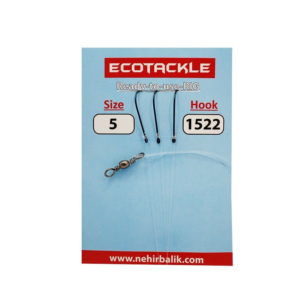 Ecotackle Fırdöndülü İzmarit Takım 1522 3 İğne 1