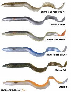 Savage gear LB Real Eel 15cm 12g Suni Yem Green Red Pearl