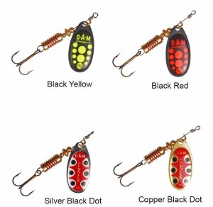 Dam Effzett Standard Spinner 3 gr #1 Kaşık Silver Black Dot