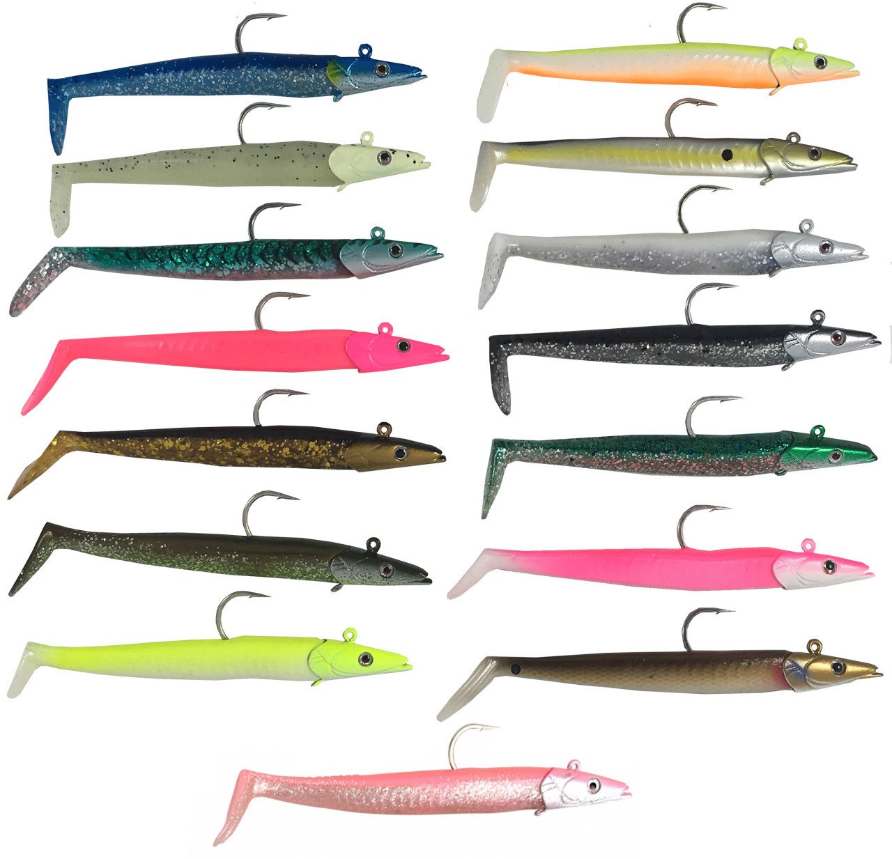 Savage gear Sandeel 12.5 cm 23 gr 2+1 Adet Suni Yem Pink White