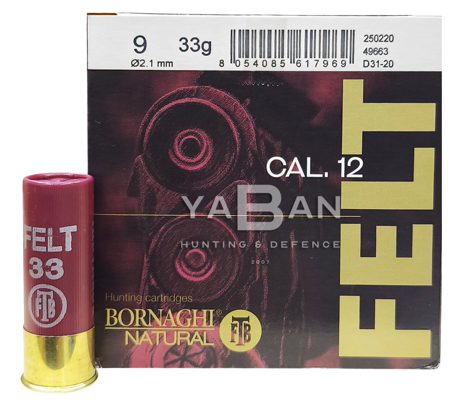 BORNAGHI FELT 33 GR. KEÇE TAPA AV FİŞEĞİ - 12 CAL.