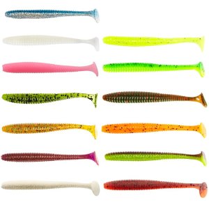 Lucky John S-Shad Tail 3.8'' 9.65 cm Silikon Yem