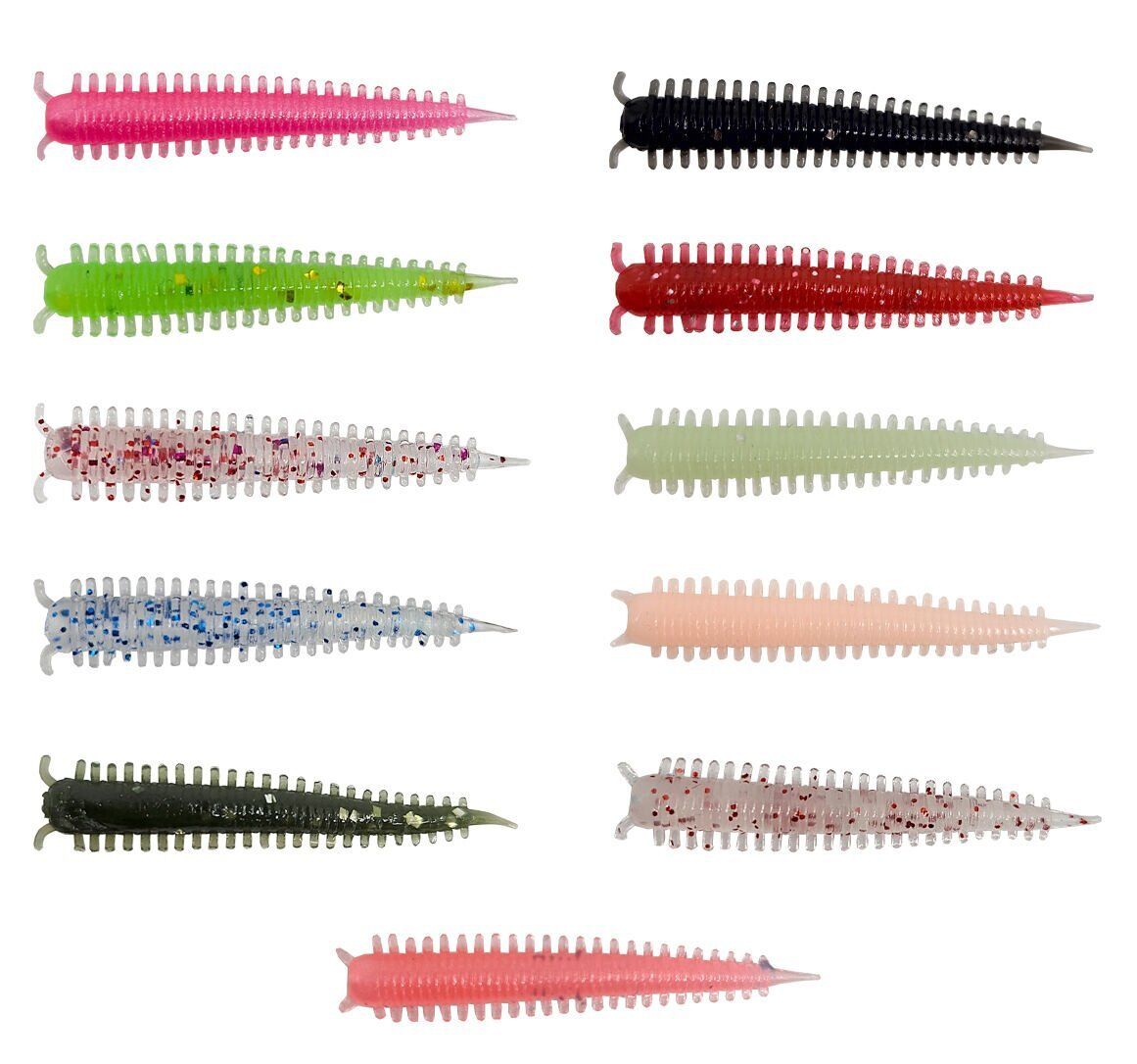 Kendo Zombie Worm Lrf Silikonu 4cm 8 Adet Red