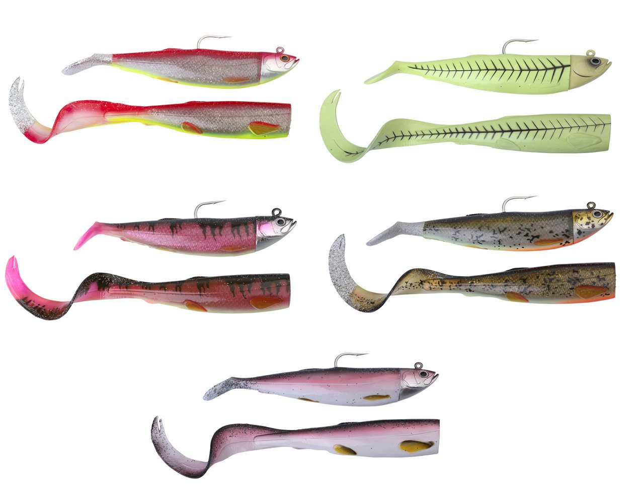 Savage gear Cutbait Herring Kit 20cm 270g Suni Yem Deciving 3D Burbot (Glow)