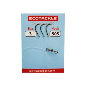 Ecotackle Fırdöndülü Yemli Takım 505 Bronz 3 İğne 4